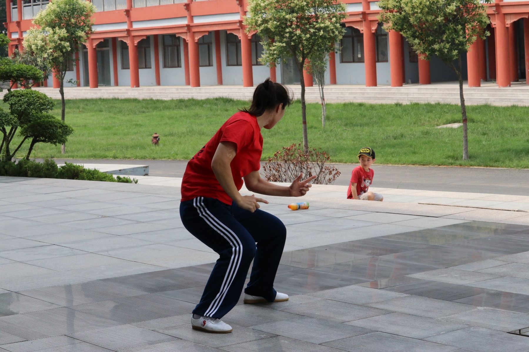 Master Chen Huixian demonstrating Laojia movement in Chenjiagou