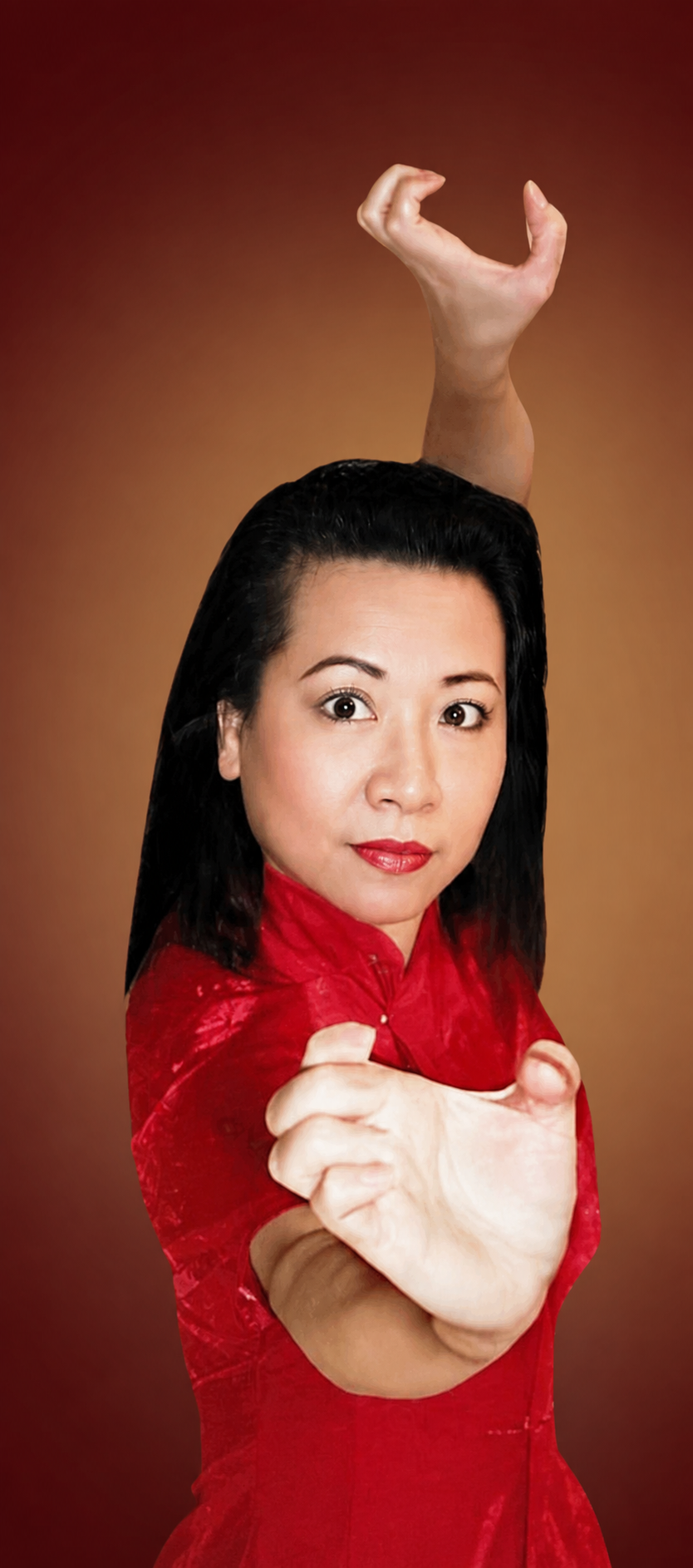Grandmaster Lily Lau demonstrating Eagle Claw Kung Fu